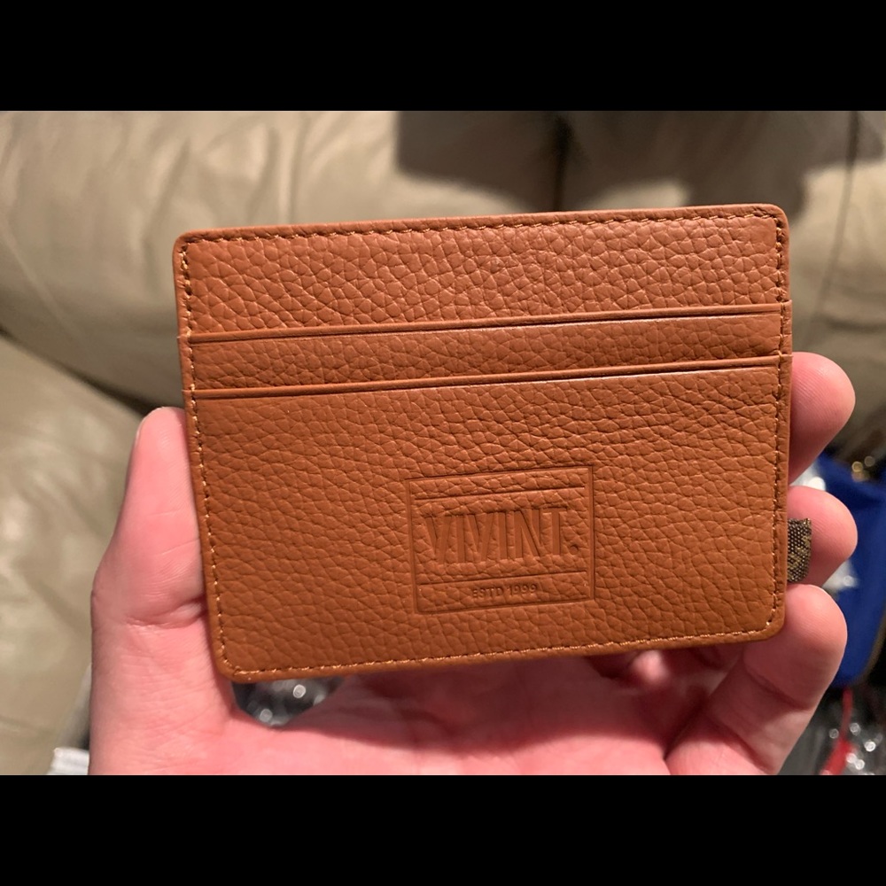 Vivint Leather Wallet NWT